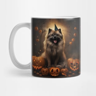 Keeshond Halloween Mug